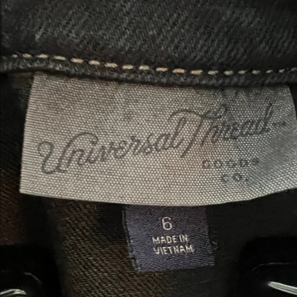 Universal Thread Charcoal Button-Up Denim Maxi Dress - Picture 2 of 12